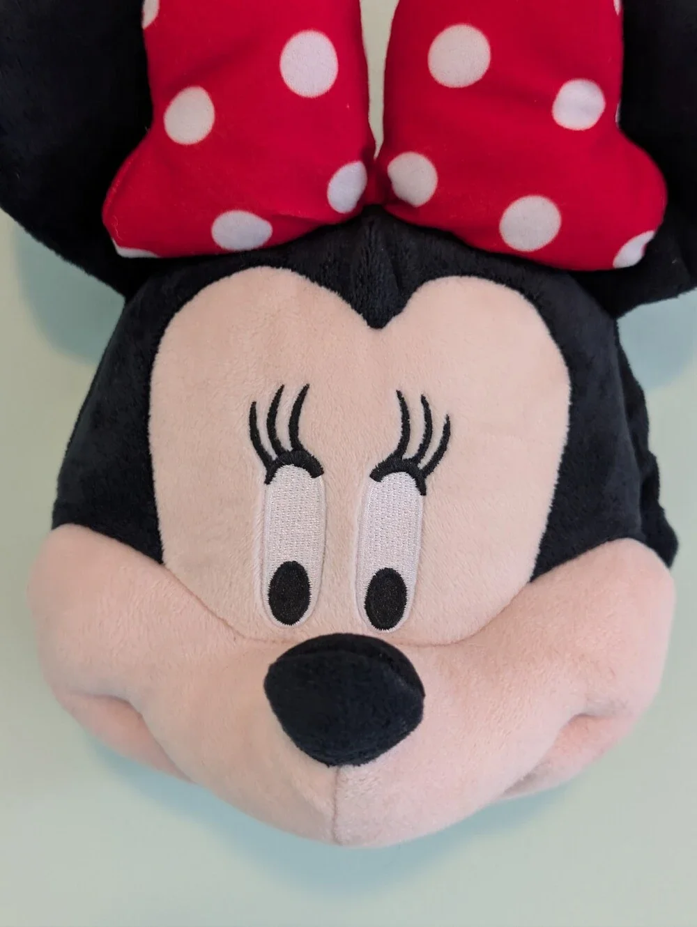 Disney Minnie Mouse Kids Red Bow 3D Plush Crossbody Bag